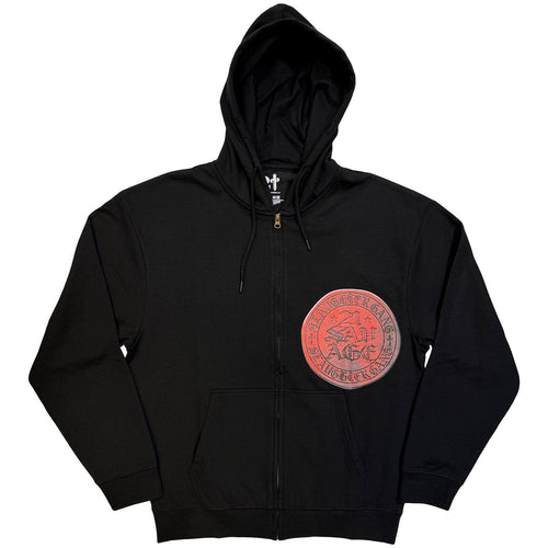 21 Savage Zipped Hoodie: Slaughter Gang Seal (Black) product image 1