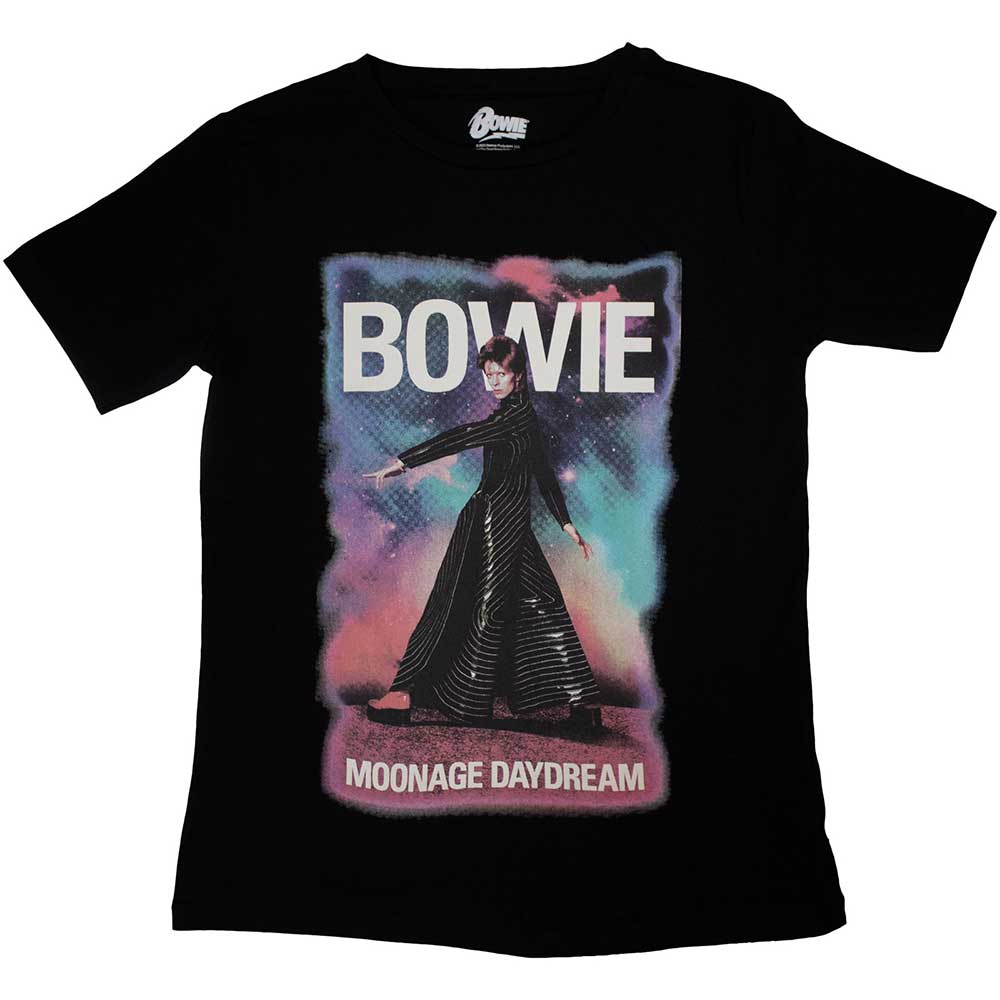 David Bowie Ladies Slim Fit T-Shirt: Moonage 11 Fade product image 1