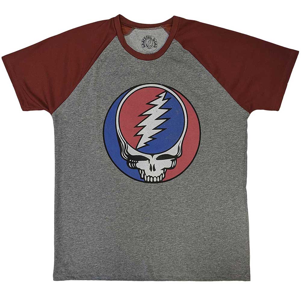 Grateful Dead Raglan T-Shirt: Steal Your Face Classic product image 1