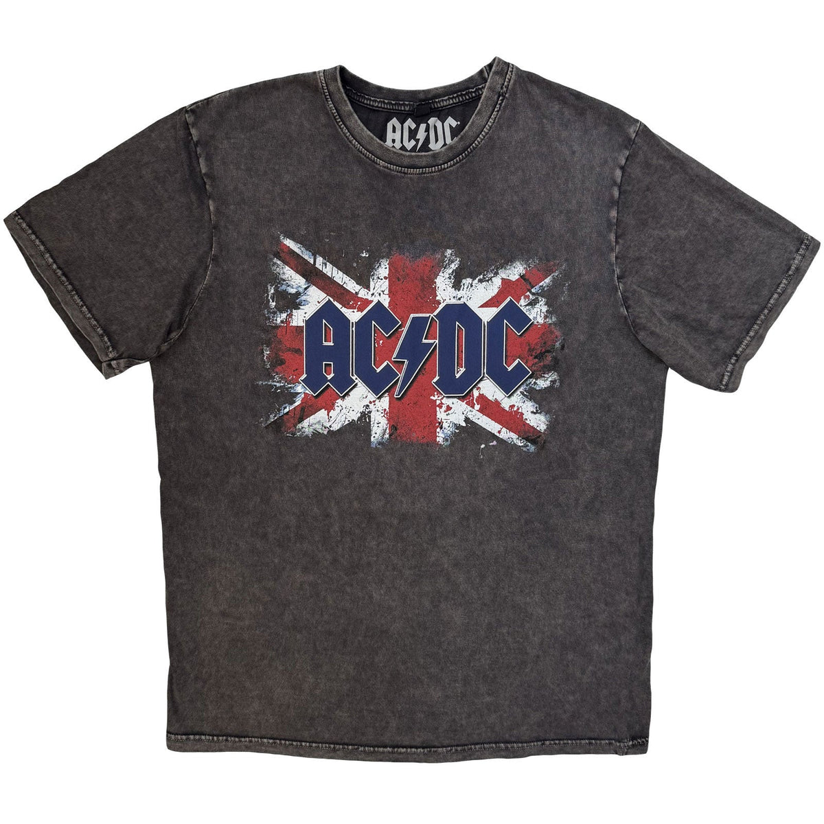 AC/DC Stone Wash T-Shirt: Logo (Charcoal Grey) product image 1