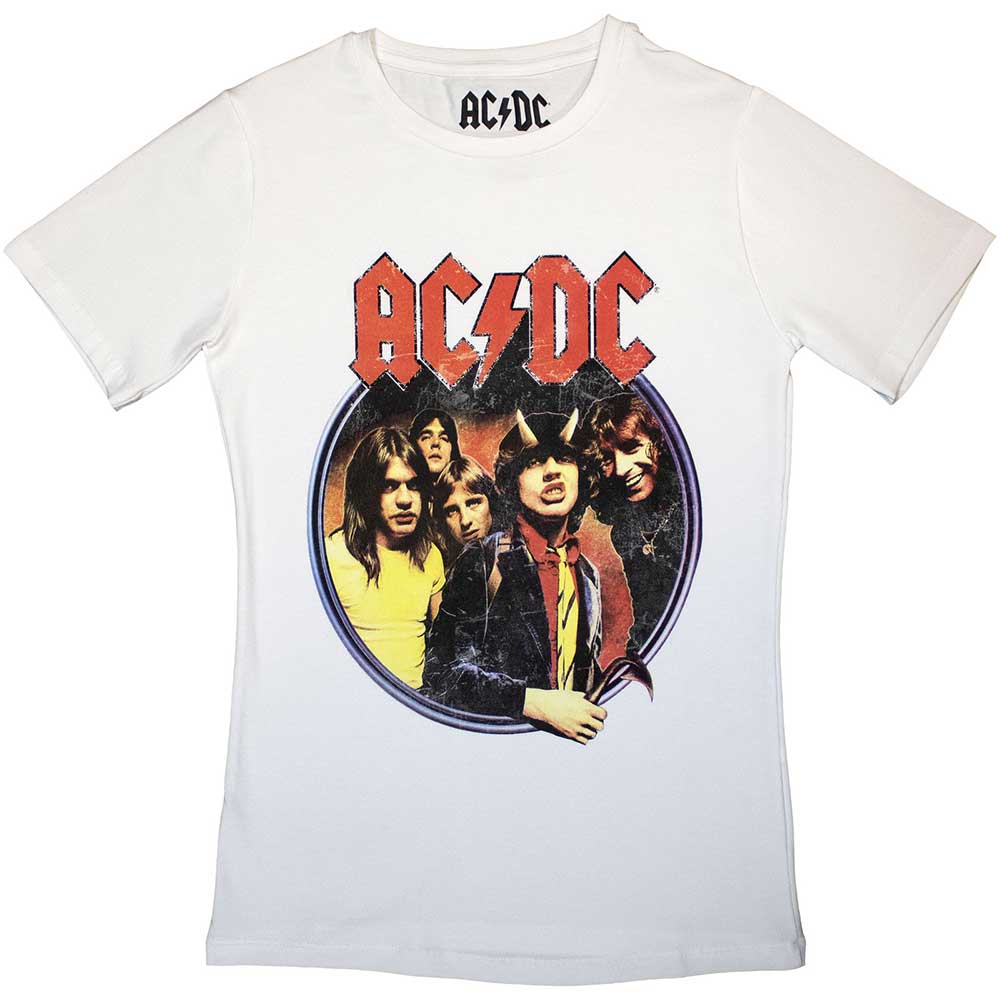 AC/DC Ladies Slim Fit T-Shirt: Highway To Hell Circle product image 3