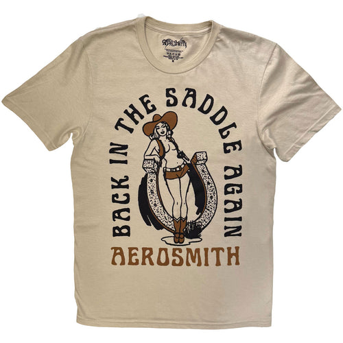 Aerosmith T-Shirt: Back In The Saddle (Sand) product image 1