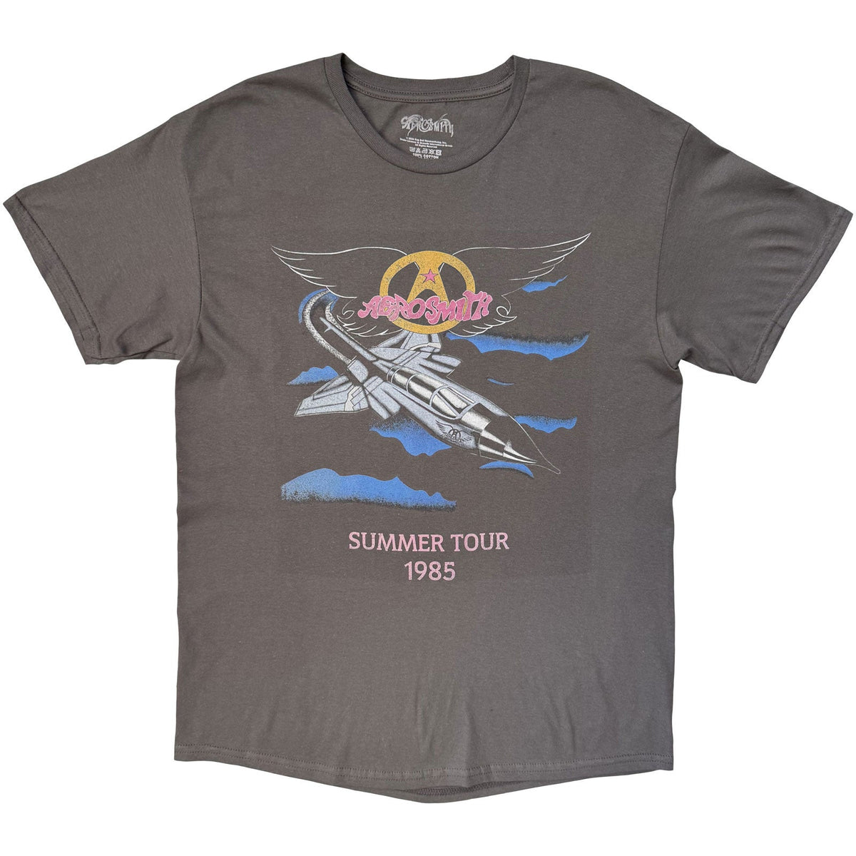 Aerosmith T-Shirt: Summer Tour '85 (Charcoal Grey) (Back product image 3