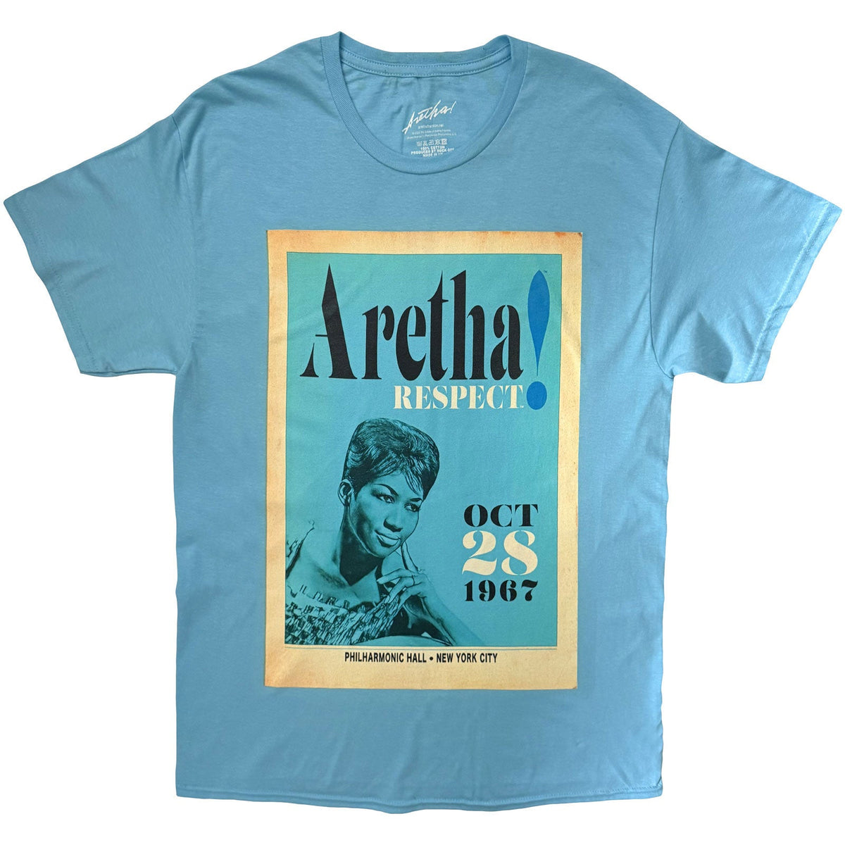 Aretha Franklin T-Shirt: Respect (Blue) product image 1