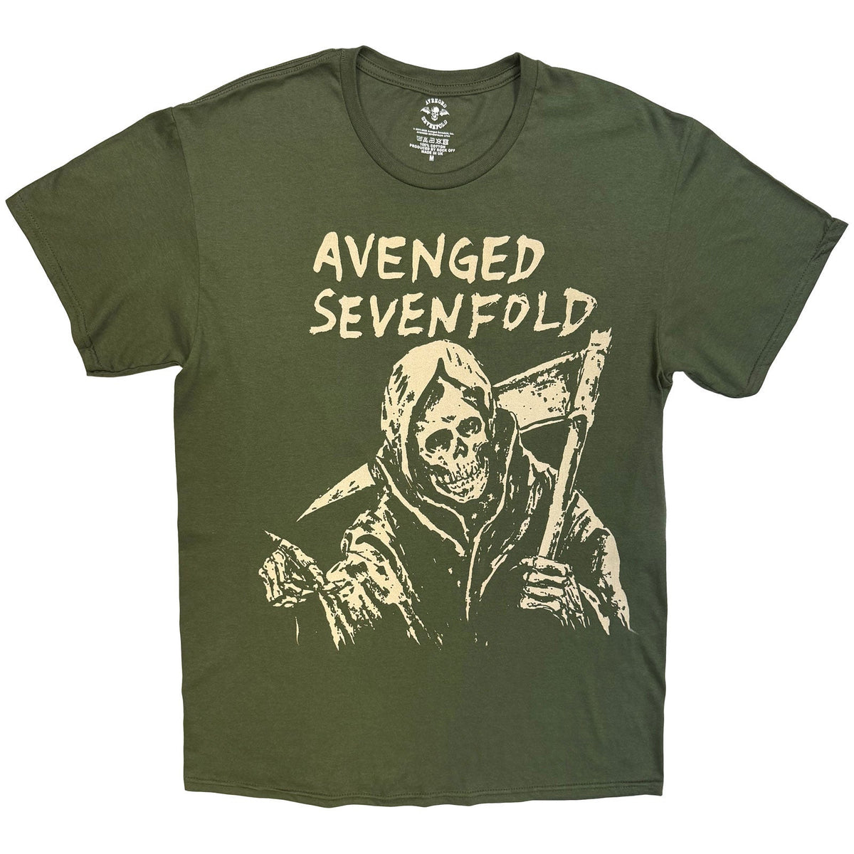 Avenged Sevenfold T-Shirt: Reaper (Khaki Green) product image 1