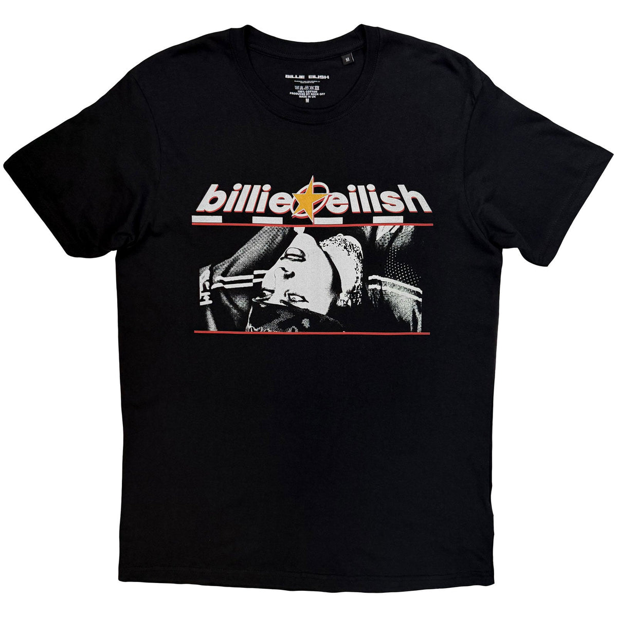 Billie Eilish T-Shirt: Racer Graphic (Black) (Back Print) product image 3