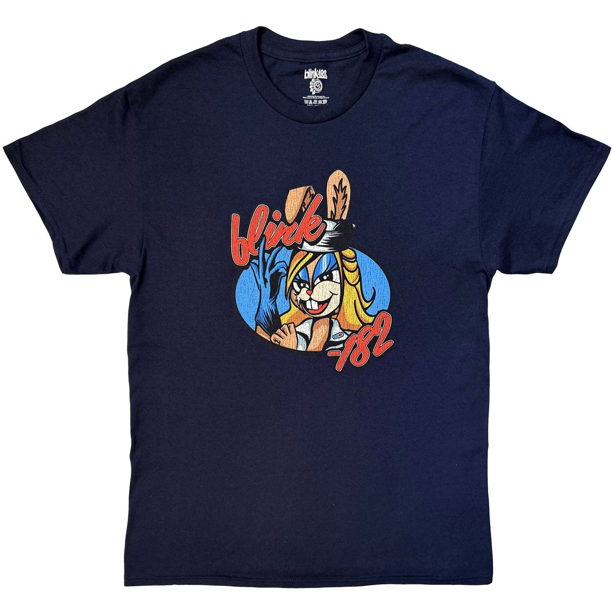 Blink-182 T-Shirt: Cartoon Bunny (Navy Blue) product image 1