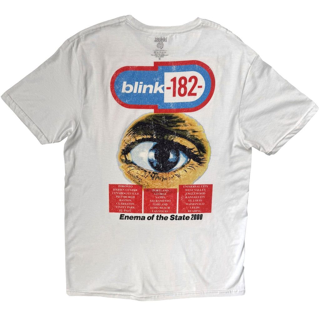 Blink-182 T-Shirt: Enema Of The State (White) (Back Print) product image 2