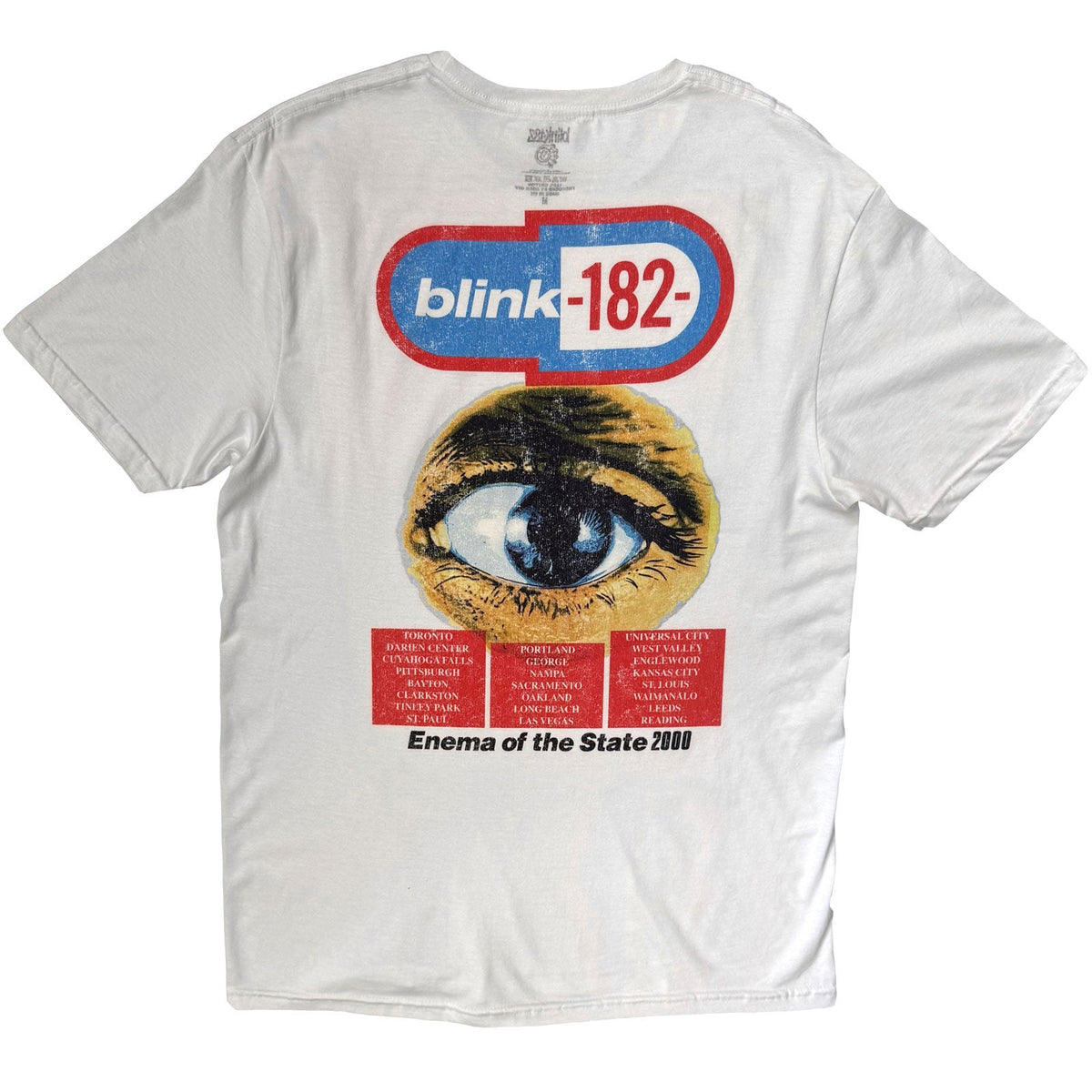 Blink-182 T-Shirt: Enema Of The State (White) (Back Print) product image 2