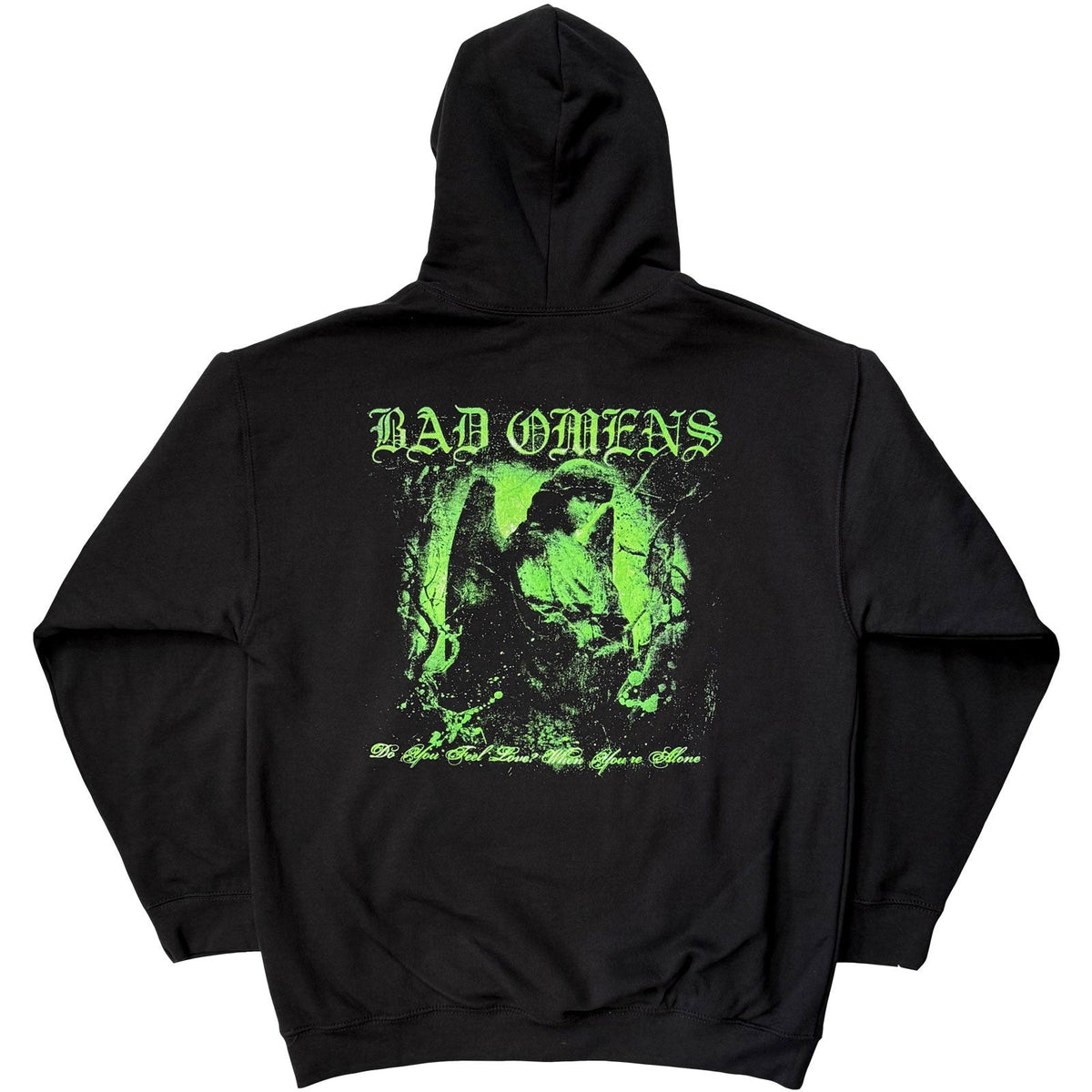 Bad Omens Pullover Hoodie: Green Angel (Black)(Back Print) product image 2