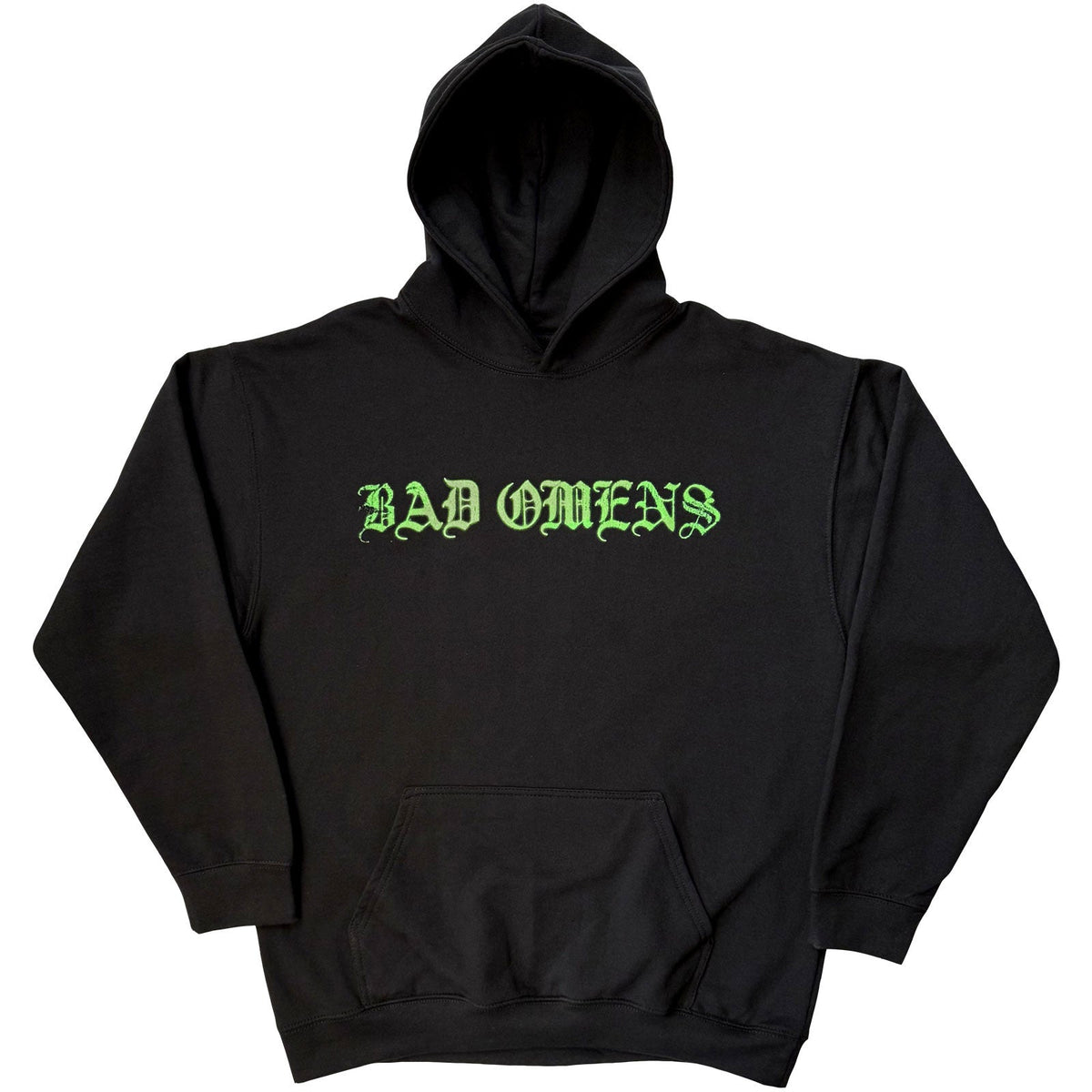 Bad Omens Pullover Hoodie: Green Angel (Black)(Back Print) product image 3