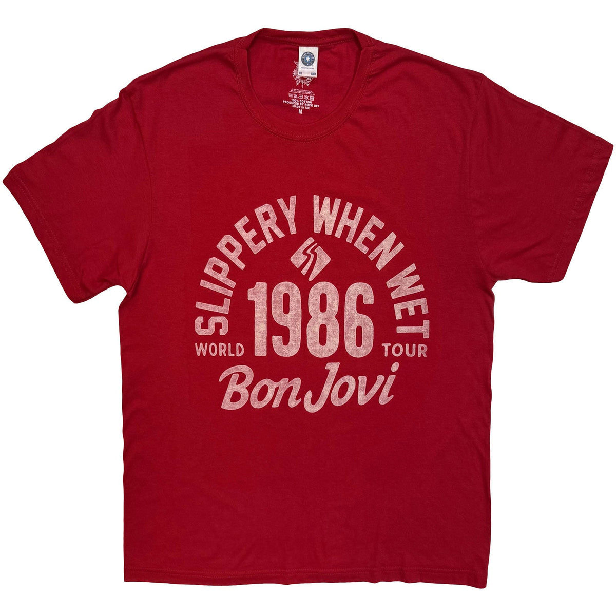 Bon Jovi T-Shirt: 1986 World Tour (Red) product image 1