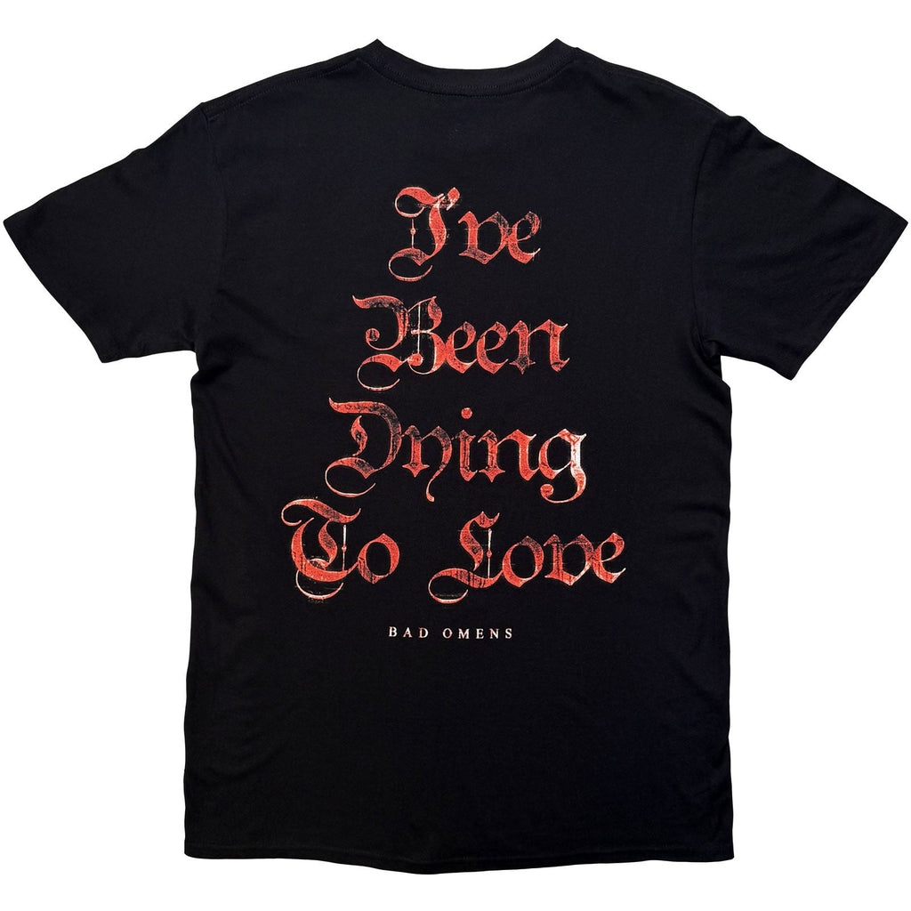 Bad Omens T-Shirt: Dying To Love (Black) (Back Print) product image 2