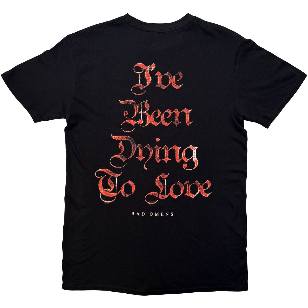 Bad Omens T-Shirt: Dying To Love (Black) (Back Print) product image 2