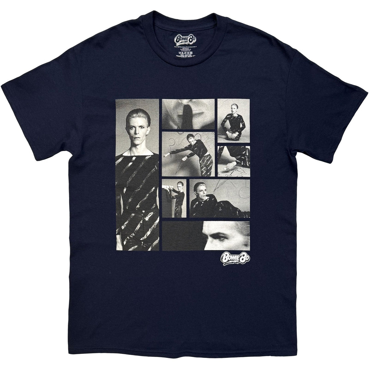David Bowie T-Shirt: Starman Montage (Navy Blue) product image 1