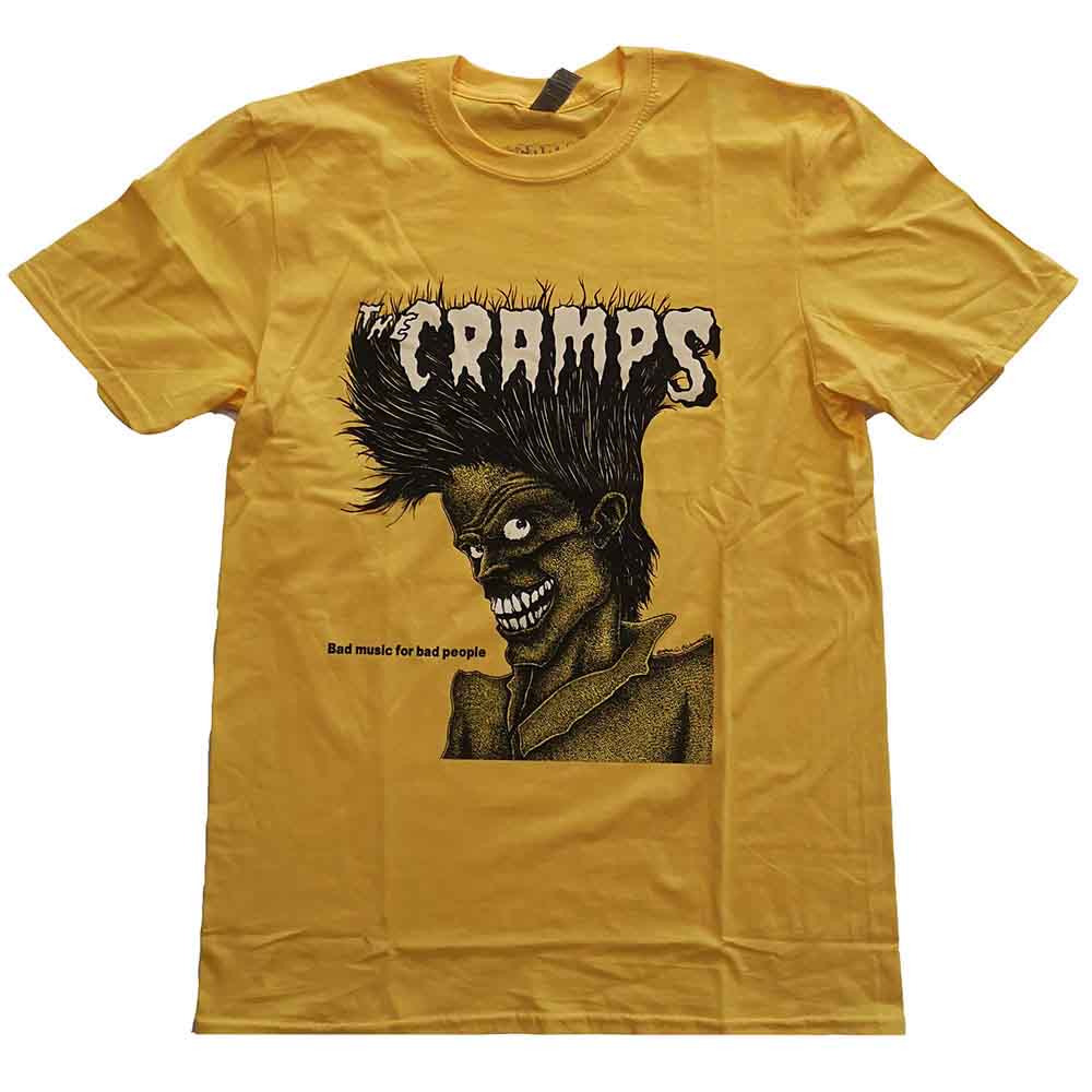 The Cramps T-Shirt: Bad Music (Yellow) product image 1