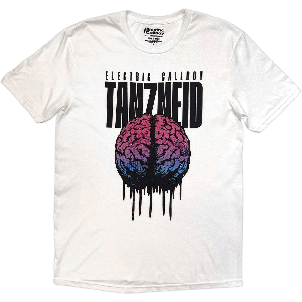 Electric Callboy T-Shirt: Tanzneid Melting Brain (White) product image 1