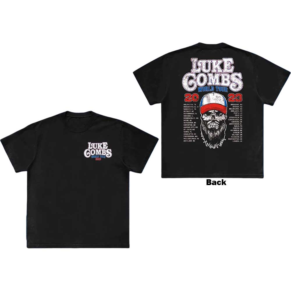 Luke Combs T-Shirt: Tour '23 Skull (Back Print & Ex-Tour) product image 2