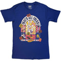 Looney Tunes T-Shirt: That's All Folks Cartoon Stamps (Navy product image 1