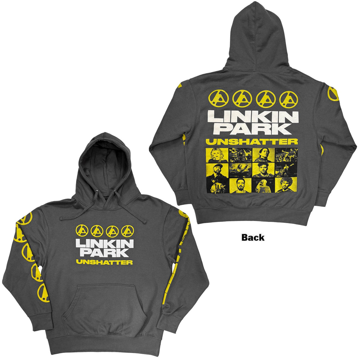 Linkin Park Pullover Hoodie: Unshatter (Charcoal Grey) product image 1