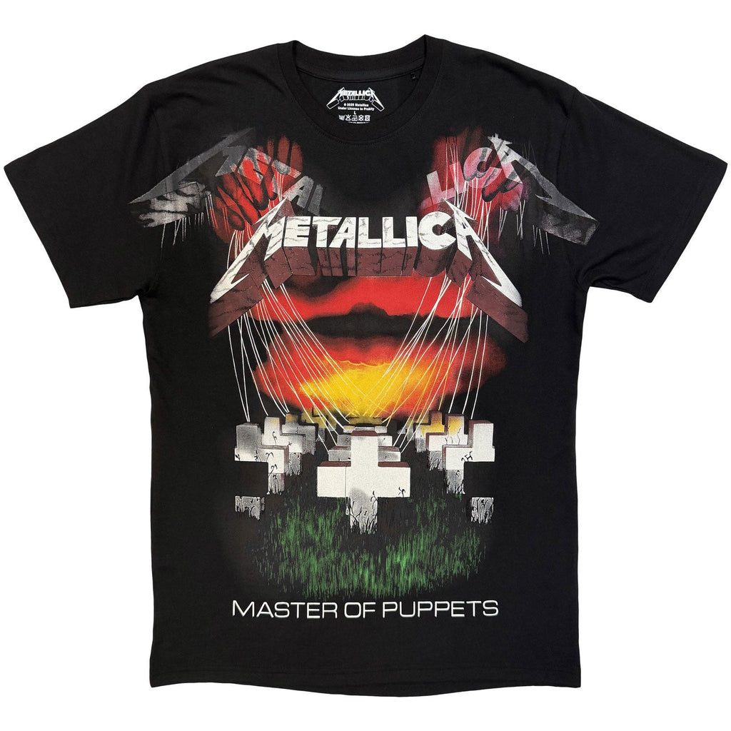 Metallica T-Shirt: Master Of Puppets Jumbo (Black) (Back product image 3