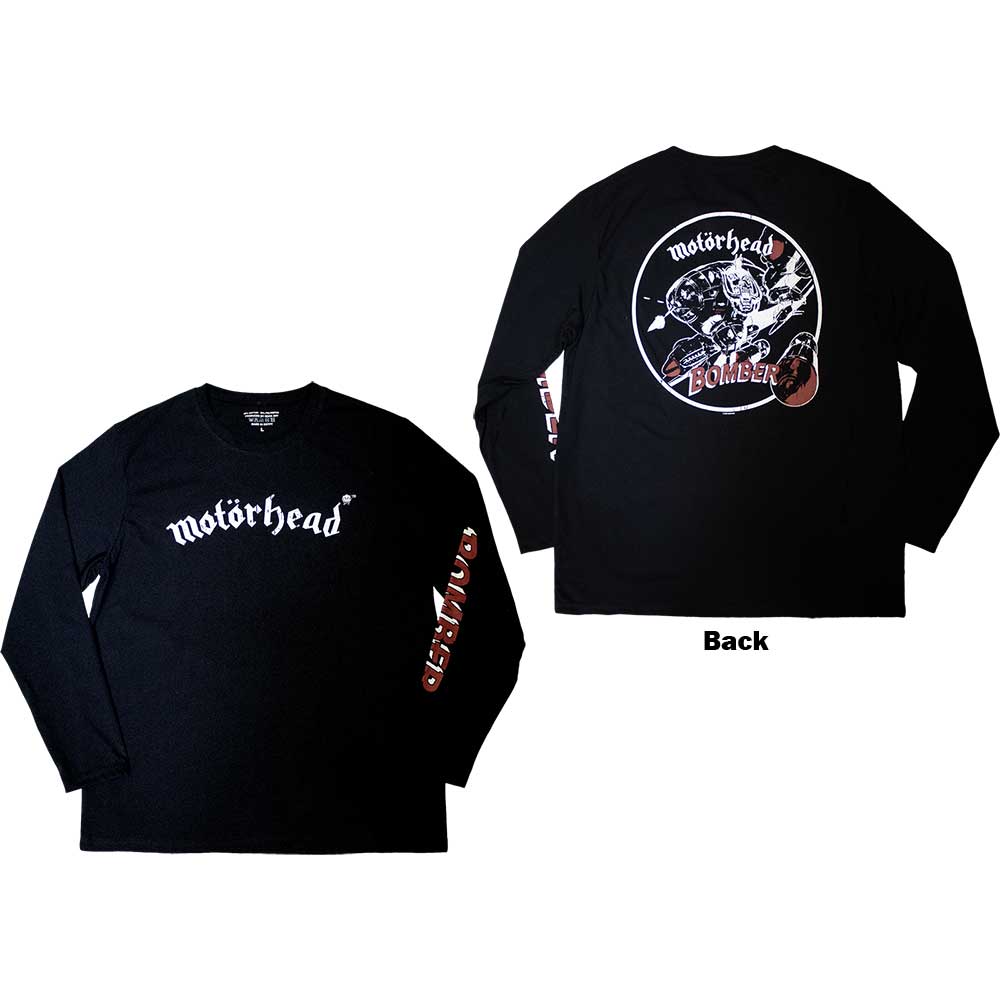Motorhead Long Sleeve T-Shirt: Bomber (Back & Print) product image 2
