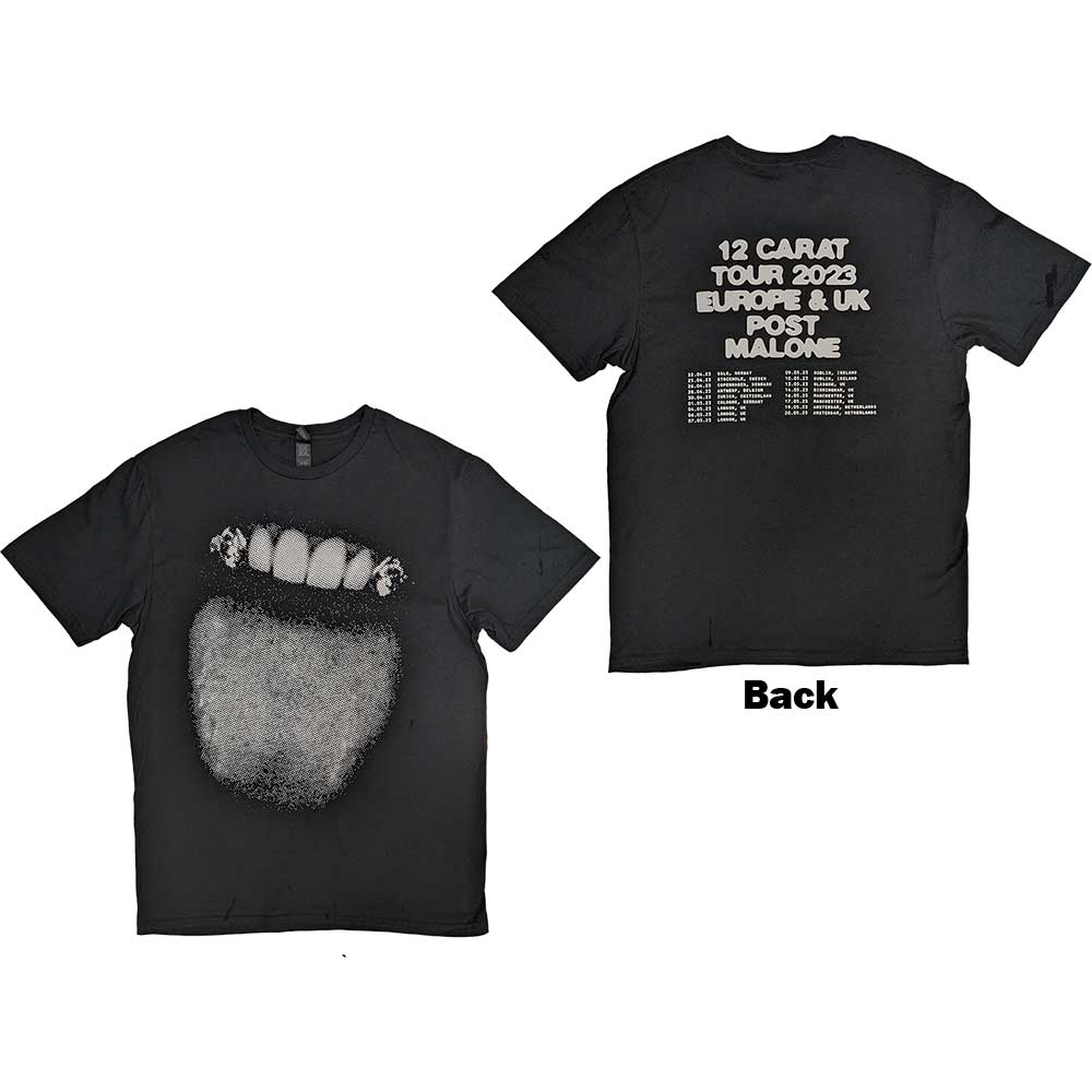 Post Malone T-Shirt: Fangs 2023 Tour Dates (Back Print & product image 2