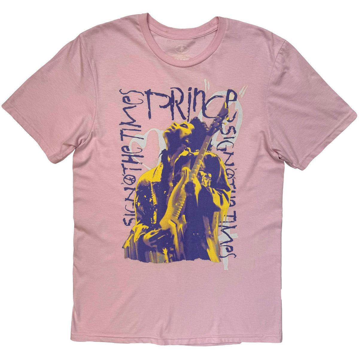 Prince T-Shirt: Sign Of The Times Guitar (Pink) (Back Print) product image 3