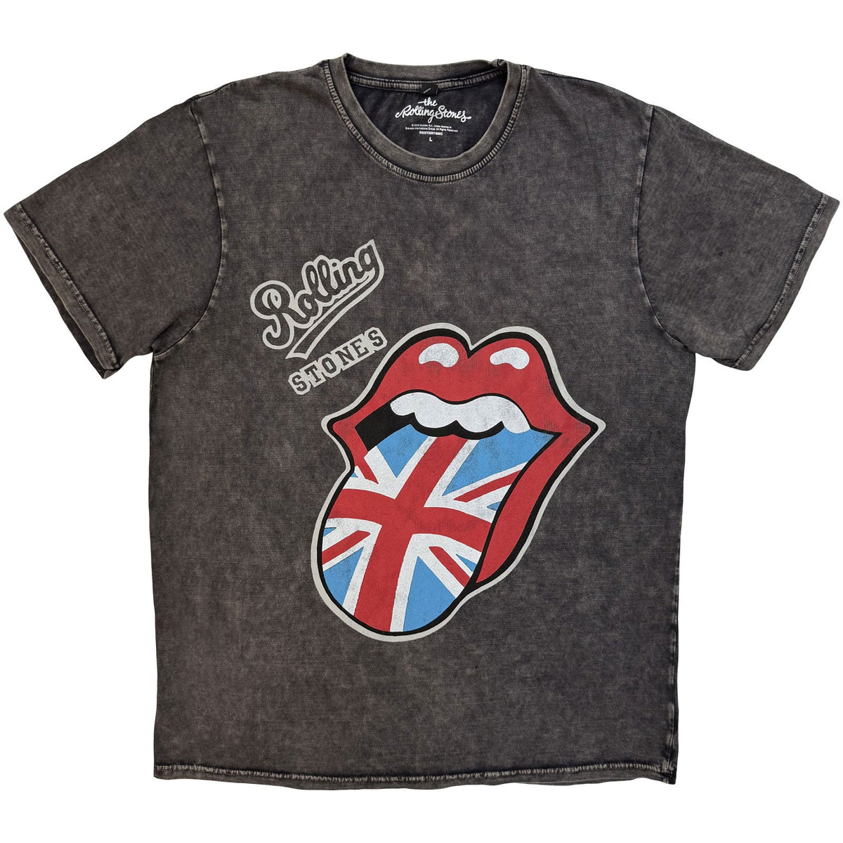 The Rolling Stones Stone Wash T-Shirt: British Tongue product image 1
