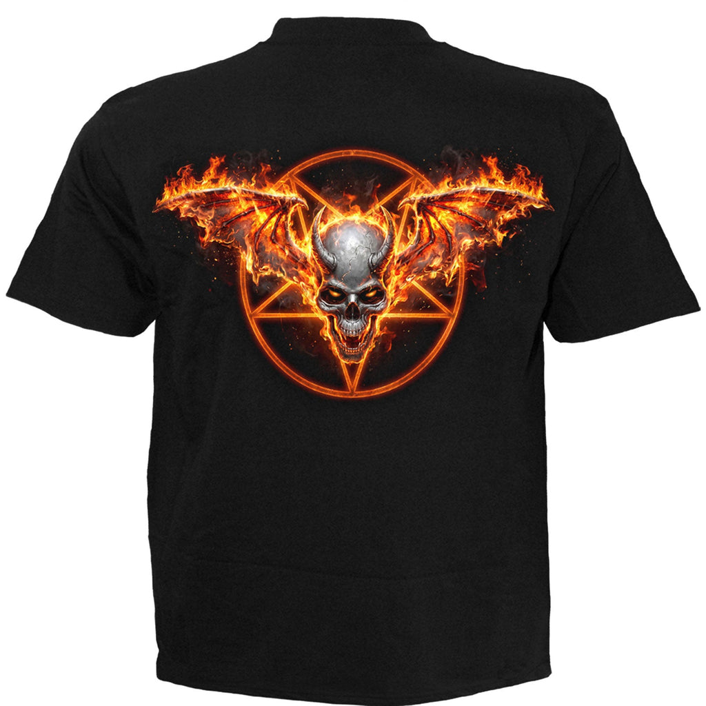 Spiral T-Shirt: Skeletal Worship (Black) (Back Print) product image 2