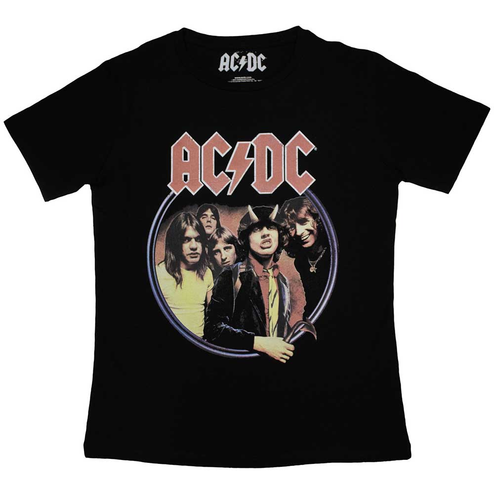 AC/DC Ladies Slim Fit T-Shirt: Highway To Hell Circle product image 1