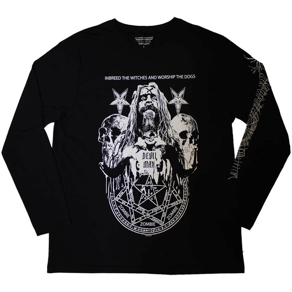 Rob Zombie Long Sleeve T-Shirt: Devil Man Print) product image 1